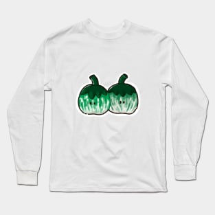 Twin baby eggplant Long Sleeve T-Shirt